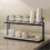 Bottle Drying Rack Cup Storage Rack with Drainage Tray Kitchen Mug Organizing Rack White 2