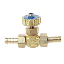 Suitable for Elbow Brass Needle Valve 8mm Propane Butane Gas Adjuster Barbed Spigots 1 Mpa