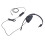 Cuffie USB-C monaurali con jack da 3,5 mm nere per PC 9