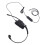 Cuffie USB-C monaurali con jack da 3,5 mm nere per PC 13