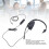 Cuffie USB-C monaurali con jack da 3,5 mm nere per PC 4