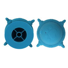 Silicone Puppy Milk Feeder 4 Nipples Small Kitten Nursing Station Navy Blue