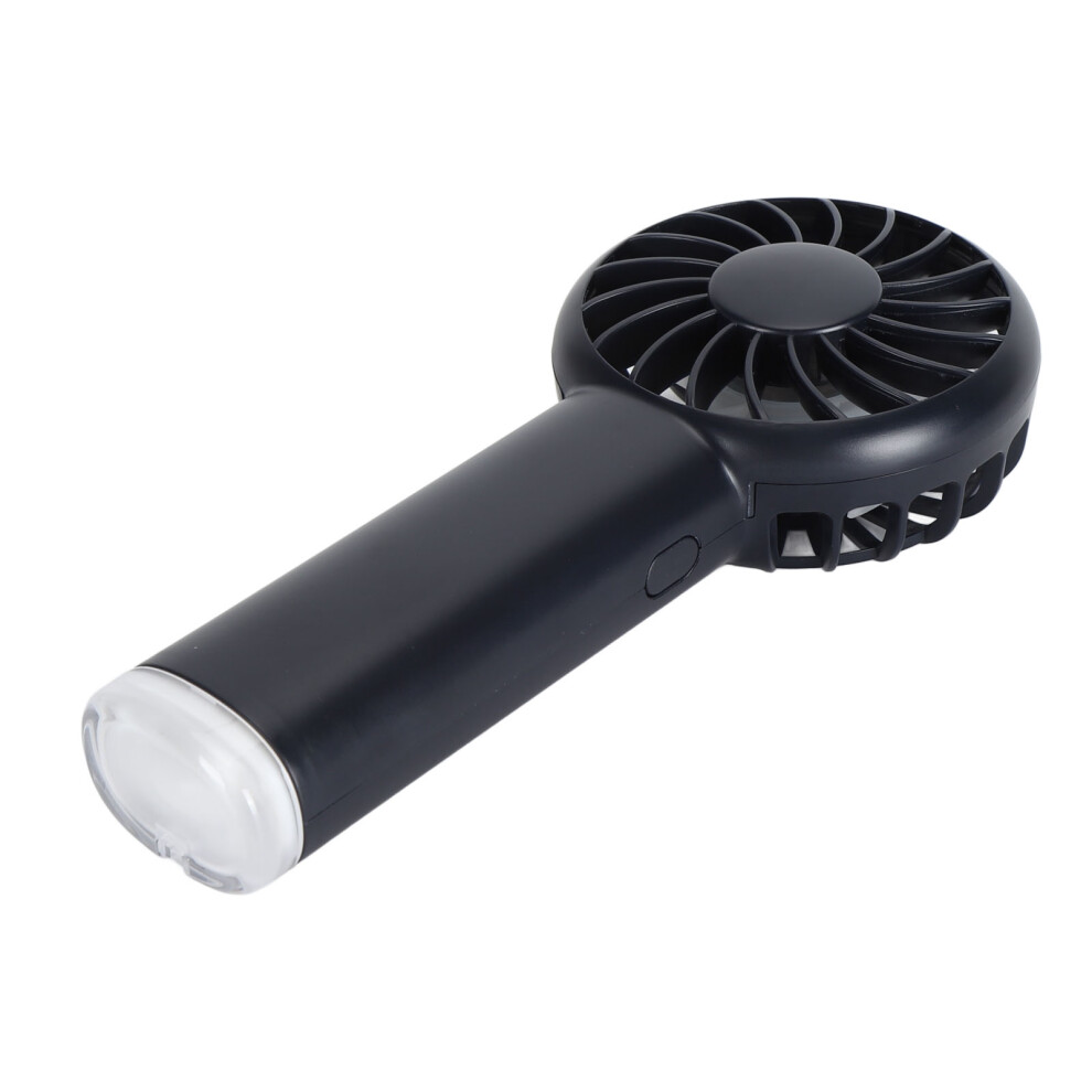 Black Portable Rechargeable Lash Fan 300Mah Handheld Quiet Multi-Speed