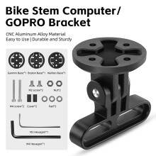 Supporto per stelo della bicicletta in lega di alluminio 45x45 mm - nero