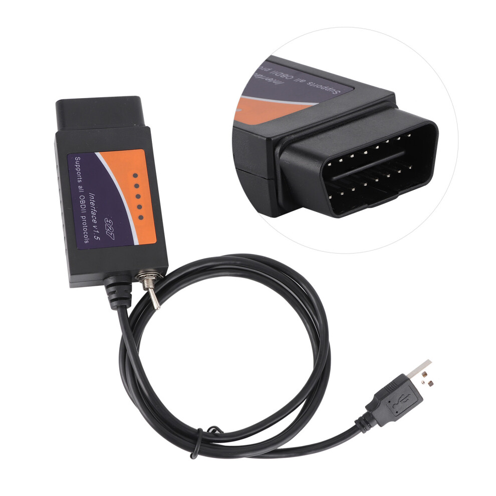 Auto Fault Detection Obd2 Cable With Usb Interface For Car Diagnostics 4661334978876