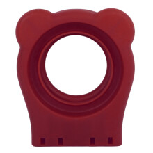 Sandwich Cutter Mold - Stainless Steel & Plastic Round Food Sealer Tool Red