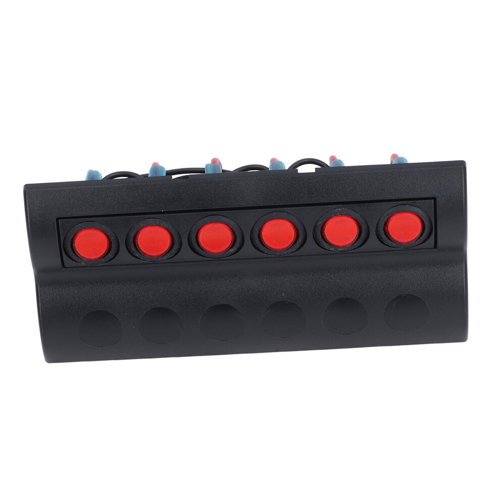 Marine Ip65 Waterproof 6-Gang Prewired Switch Panel For Rv & Boat 4601334985207