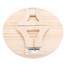 Clip per vassoio da bracciolo in legno, Ø25,0 cm, pino radiata