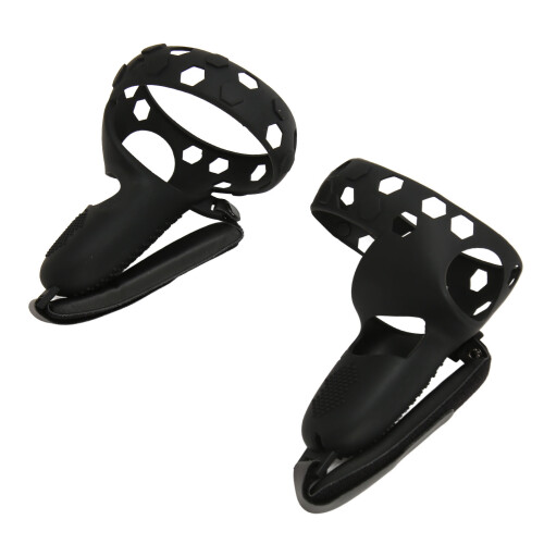 Silicone Quest 2 Controller Cover Drop Resistant VR Grip with Wrist Strap
