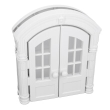 Portal porta per gatti francese bianca, 24x27.5x7.2 cm