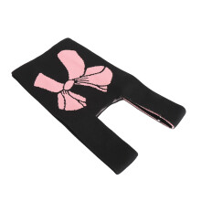 Estetica della borsa lavorata a maglia 14.5x7.8in Nero+Rosa