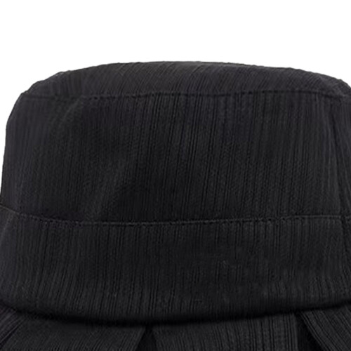 Cappello da sole resistente ai raggi UV a tesa larga nero acrilico 2