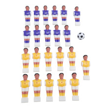 Foosball Table Football Men Players Replacement 11 Purple & 11 Yellow Soccer