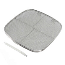 Fryer Splatter Screen 304 Stainless Steel Double Deck Fryer Splatter Shield for Oval Barbecue Machine