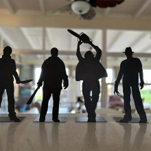 Halloween Desktop Shadow Figuren Dekorationen Metallpulverbeschichtung Tischdekorationen Zuhause 6 Zoll Typ A
