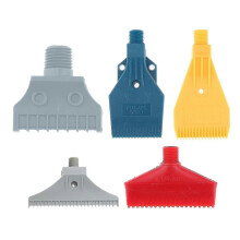 5x Abs Multi Blow Flat Fan Nozzle Air Blower Nozzle Air Wind 1/4'' Bspt PlasticAM
