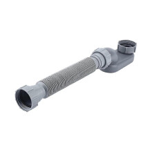 Low Profile 1 1/2 P Trap Flexible Bathtub Shower Drain Pipe Flat P Trap Free Standing Tub Drain Compatible