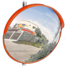 Traffic Mirror 45 Cm, Professional, Weatherproof, Outdoor, Red 1