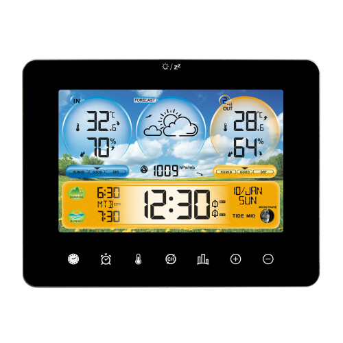 Wetterstation 3-Sensor-Farbdisplay 167x128x30mm 2