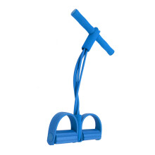 Mehrzweck Pedal-Widerstandsbänder Trainingsseil Sit-Ups Zugseil Sit-Up-Übungsmaterial für Zuhause und unterwegs Blau