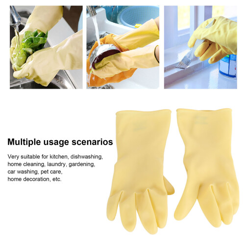 Gants de vaisselle en caoutchouc de 32 cm - polyvalents 2