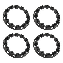 4 Stück Radnabenabdeckungen Klappenkappen Reifen Schutz Felgenkappe Universal für ATV Go-Kart 10 Zoll (Außendurchmesser: ca. 280 mm / 11,0