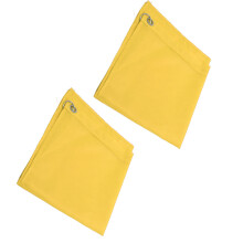 2PCS Yellow Nylon Horse Training Flags — Abrasion Resistant Portable Equestrian Flags