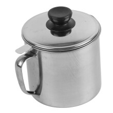 Oil Strainer Pot 1.3L Capacity 304 Stainless Steel Cooking Oil Container Anti Leakage for Home Restaurant-OEIN
