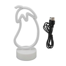 Eggplant Neon Sign USB Battery Powered LED Neon Sign Light  suitable for Home Neon DecorationNEW8