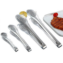 Applicable to 4pcs Stainless Steel Food Tongs Baking Tongs Barbecue Tongs Steak Tongs Bread Tongs Buffet