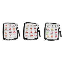 3Pcs Kitchen Cooker Magnet Guide Vegetable Meat Seafood Frozen Food Cooking Times Reference1