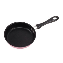 Mini Frying Pan Stainless Steel Prevent Stick Induction Pot Round Breakfast Small Fry Egg Pan with Long
