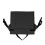 Coussin de siège pliant 42  39  2 cm, épaisseur 2 cm, noir 9