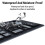 Teclado de silicona USB gris de 103 teclas 40x12x1 cm 5