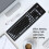 Teclado de silicona USB gris de 103 teclas 40x12x1 cm 2