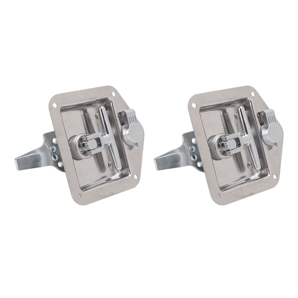 2 Pack Stainless Steel T-Handle Toolbox Locks For Rv Trailer Camper 5091335002932