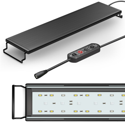 Lampe d’aquarium RGB 18 W, éclairage 24/7, 45x8x5.3 cm 2