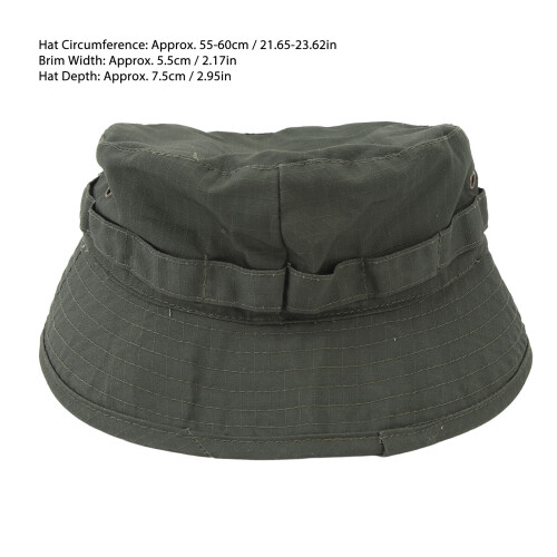 Waterproof Oxford Boonie Hat with Adjustable Buckle, Jungle Green 1
