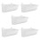 5Pcs White Parrot Feeding Container Thick Plastic for Pigeon Cage Use 5