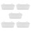 5Pcs White Parrot Feeding Container Thick Plastic for Pigeon Cage Use 1