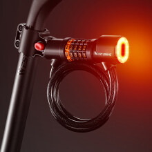Lucchetto per bicicletta con password a 5 cifre, 12 mm x 1,20 m, Nero