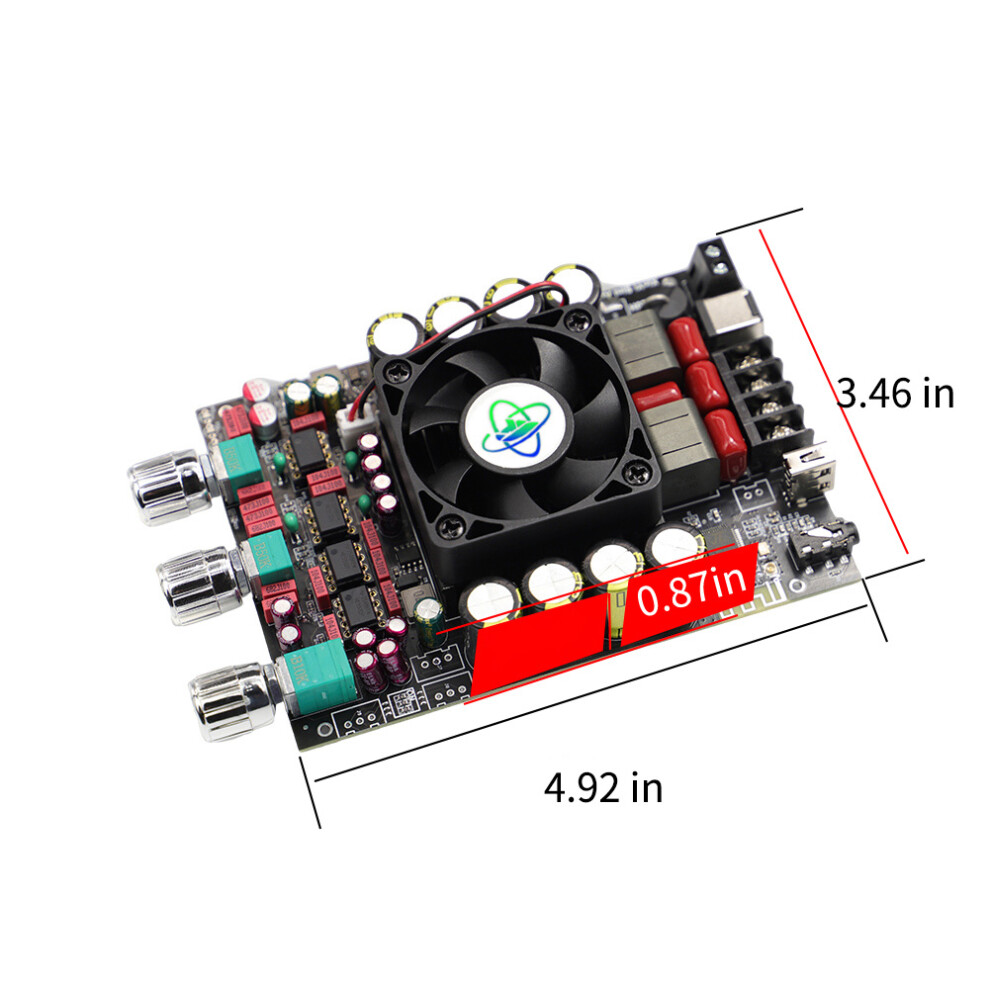 220W+220W Bluetooth 5.2 Portable Audio Power Amplifier Board 125X88mm 8791335008824