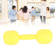 Kinder Plastikhanteldumbbell Sicher Interessant Sportgerät Kindertrainingsgerät Fitness Spielzeug für Kindergarten Gelb