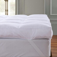 (White Mattress Toppers, Single) Luxury Mattress Topper 4-Inches 10CM Extra Thick Hotel Quality Microfiber Mattresses Toppers Soft Comfy Bounce Back Bed Cover