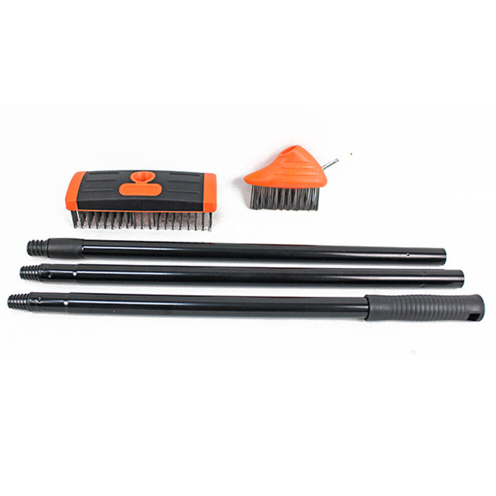 Steel Wire Broom With Adjustable Pole Length 117cm