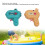2 pezzi spruzzatori d'acqua per bambini in plastica ABS, giocattolo da piscina 4