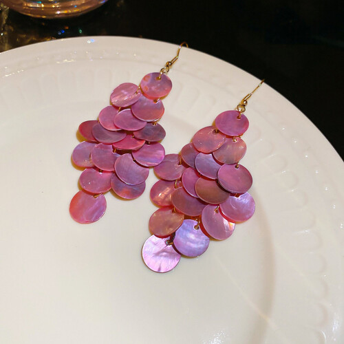 (pink) Silver Hoop Earrings And Sterling Silver Earrings 2