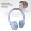 Casque Bluetooth 32 Go 40 mm bleu, sans fil pliable 4