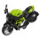 Alloy Motorcycle Model Toy Green, 14.5x9cm, Light & Sound Pull Back 14