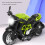 Alloy Motorcycle Model Toy Green, 14.5x9cm, Light & Sound Pull Back 5